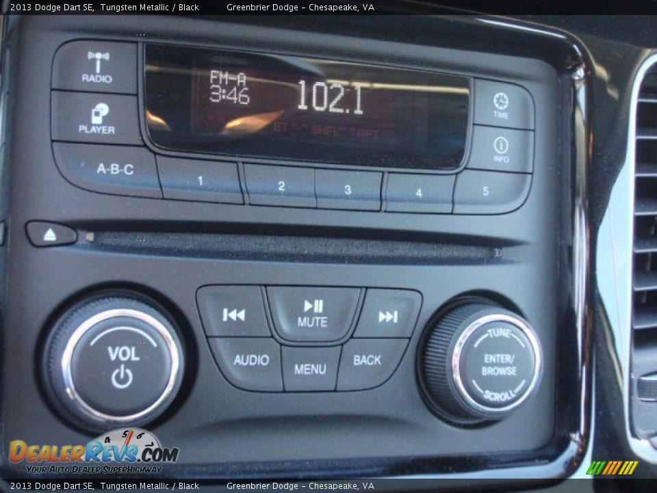 2013 Dodge Dart SE Tungsten Metallic / Black Photo #10