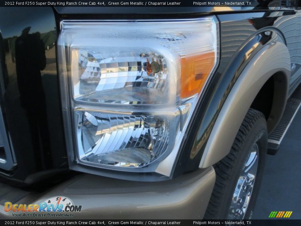 2012 Ford F250 Super Duty King Ranch Crew Cab 4x4 Green Gem Metallic / Chaparral Leather Photo #8