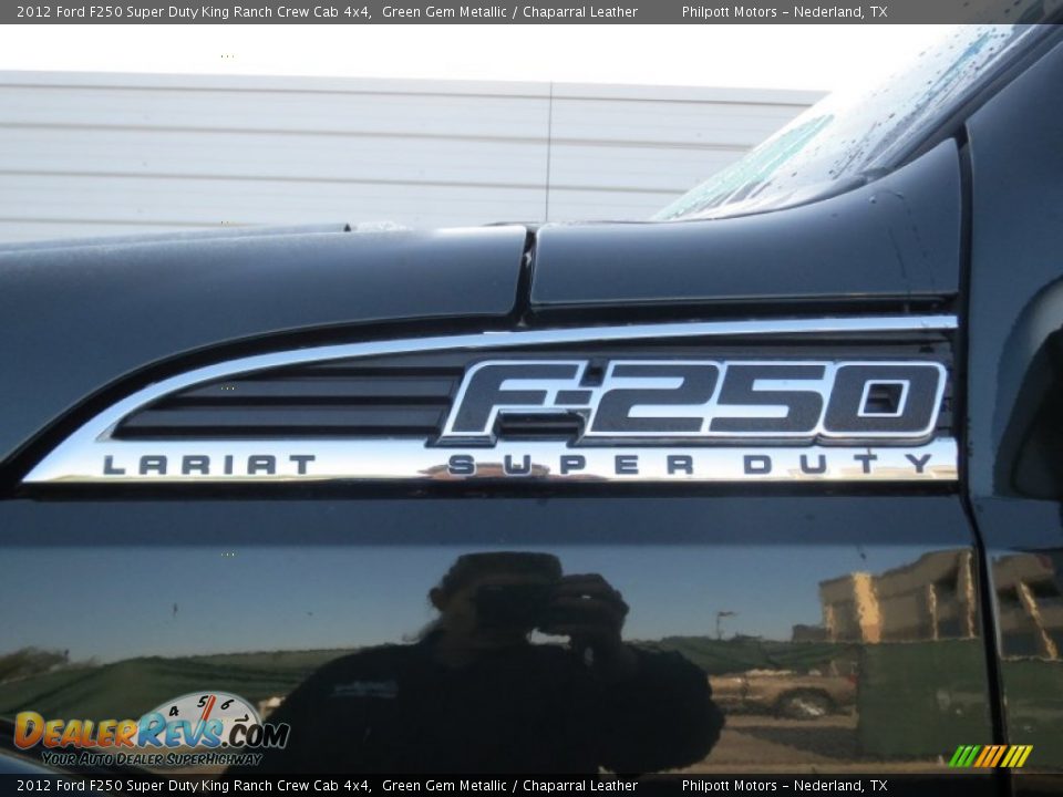2012 Ford F250 Super Duty King Ranch Crew Cab 4x4 Green Gem Metallic / Chaparral Leather Photo #12