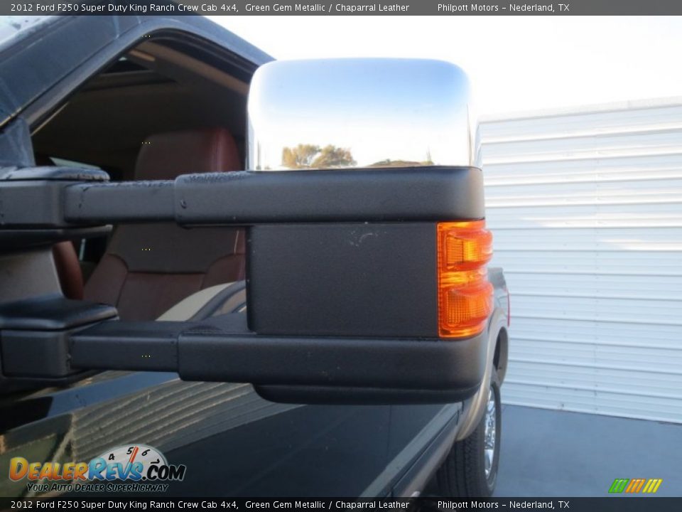 2012 Ford F250 Super Duty King Ranch Crew Cab 4x4 Green Gem Metallic / Chaparral Leather Photo #15