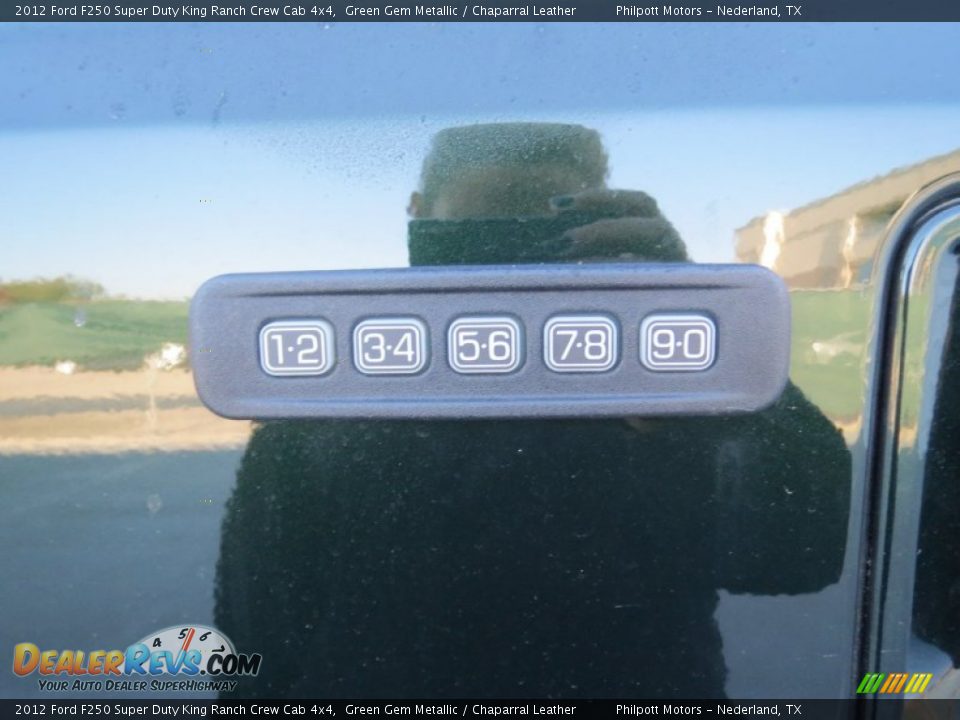 2012 Ford F250 Super Duty King Ranch Crew Cab 4x4 Green Gem Metallic / Chaparral Leather Photo #16