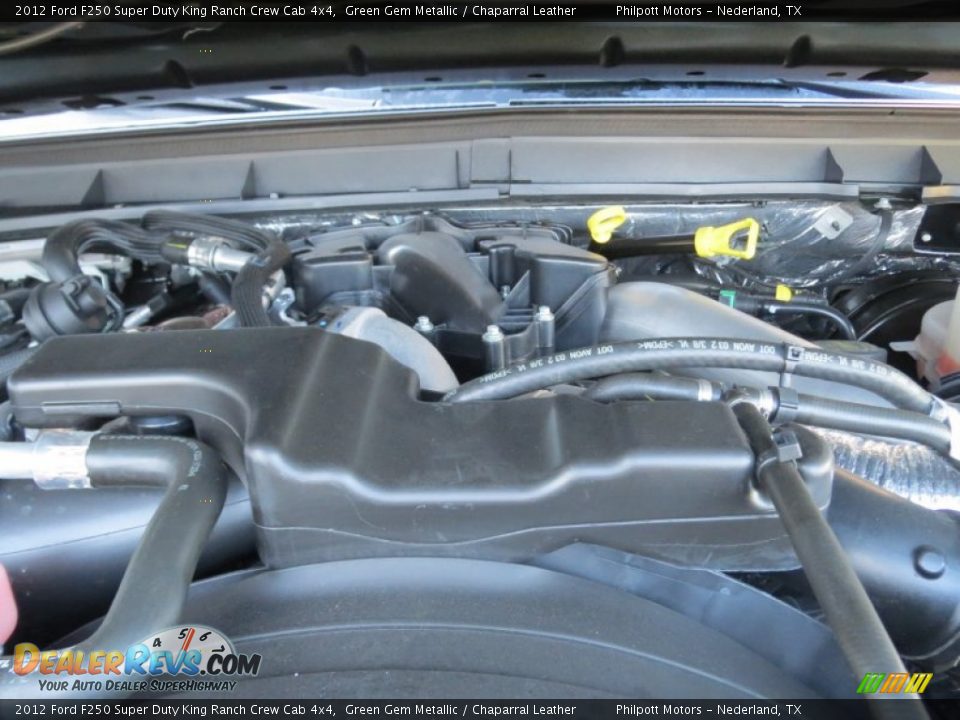 2012 Ford F250 Super Duty King Ranch Crew Cab 4x4 Green Gem Metallic / Chaparral Leather Photo #19