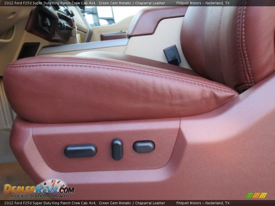 2012 Ford F250 Super Duty King Ranch Crew Cab 4x4 Green Gem Metallic / Chaparral Leather Photo #26