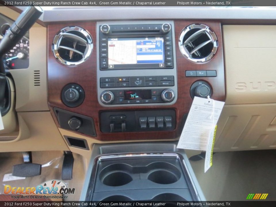 2012 Ford F250 Super Duty King Ranch Crew Cab 4x4 Green Gem Metallic / Chaparral Leather Photo #29