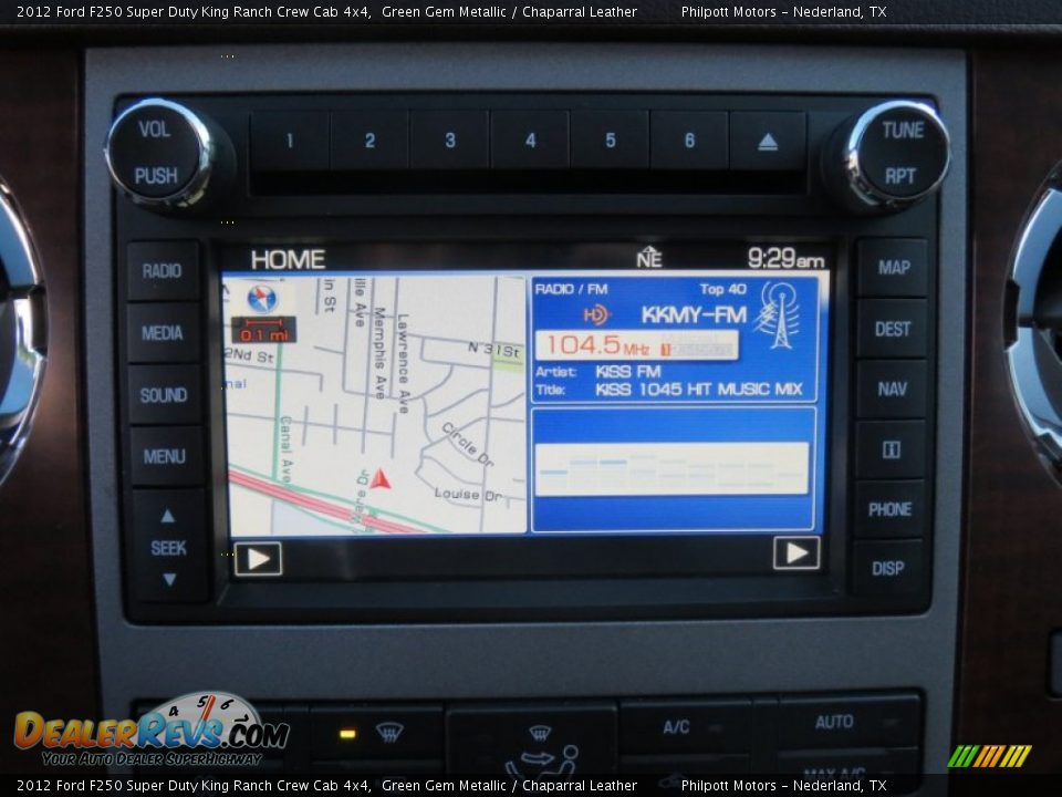 2012 Ford F250 Super Duty King Ranch Crew Cab 4x4 Green Gem Metallic / Chaparral Leather Photo #30