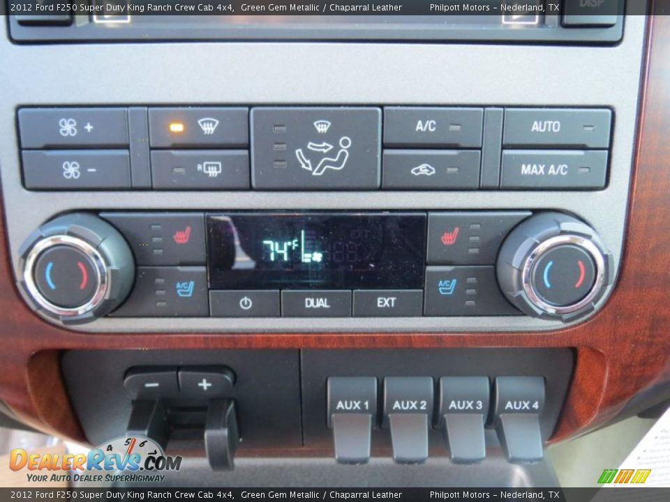 2012 Ford F250 Super Duty King Ranch Crew Cab 4x4 Green Gem Metallic / Chaparral Leather Photo #31