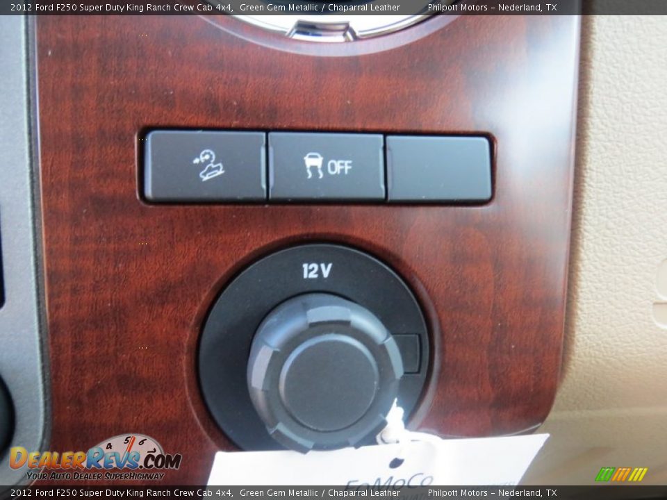 2012 Ford F250 Super Duty King Ranch Crew Cab 4x4 Green Gem Metallic / Chaparral Leather Photo #33