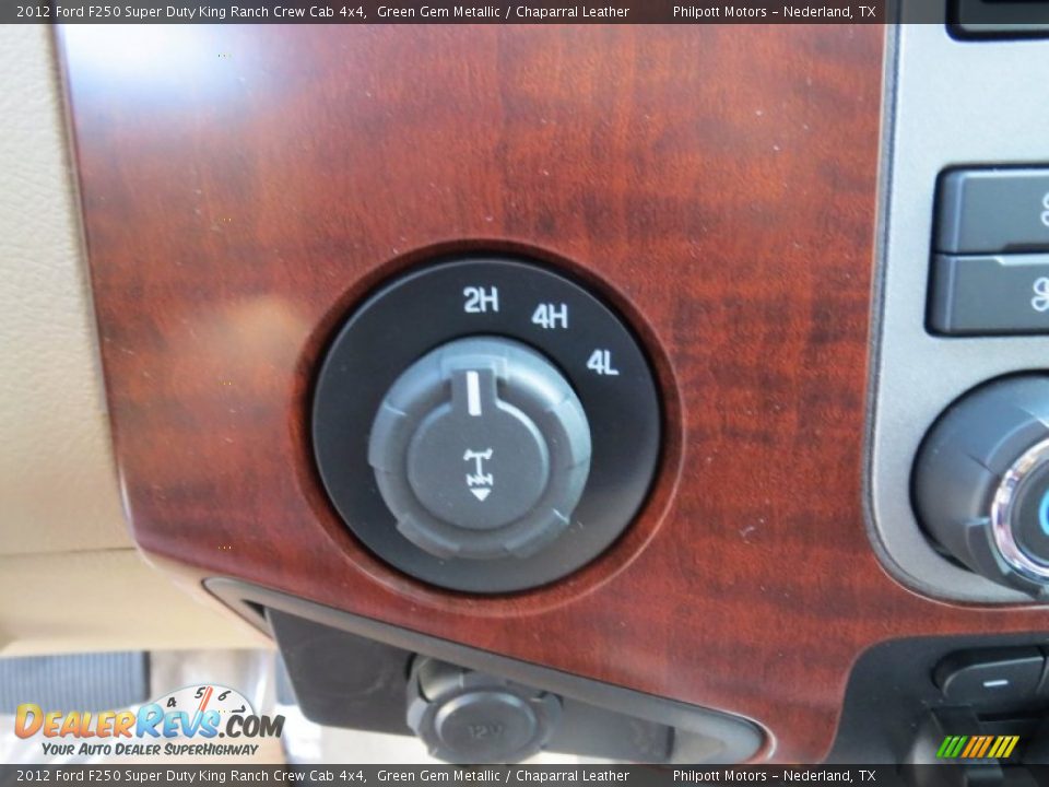 2012 Ford F250 Super Duty King Ranch Crew Cab 4x4 Green Gem Metallic / Chaparral Leather Photo #34