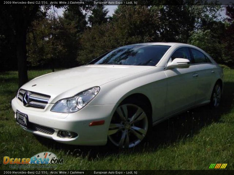 2009 Mercedes-Benz CLS 550 Arctic White / Cashmere Photo #1