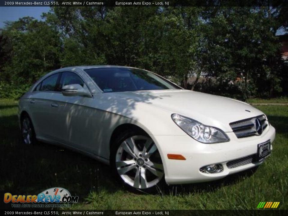 2009 Mercedes-Benz CLS 550 Arctic White / Cashmere Photo #2