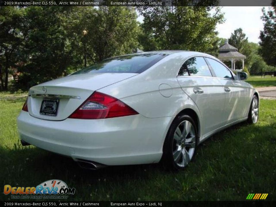 2009 Mercedes-Benz CLS 550 Arctic White / Cashmere Photo #3