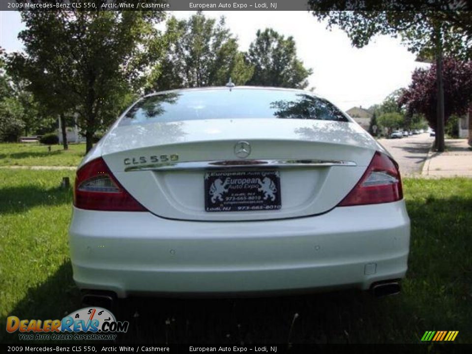 2009 Mercedes-Benz CLS 550 Arctic White / Cashmere Photo #5