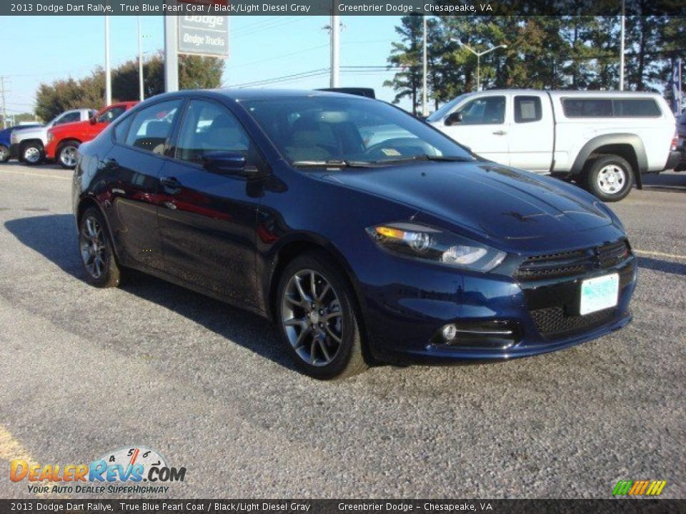 2013 Dodge Dart Rallye True Blue Pearl Coat / Black/Light Diesel Gray Photo #5