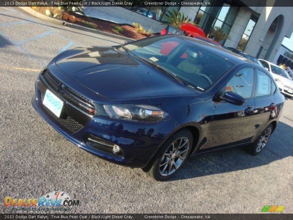 2013 Dodge Dart Rallye True Blue Pearl Coat / Black/Light Diesel Gray Photo #6