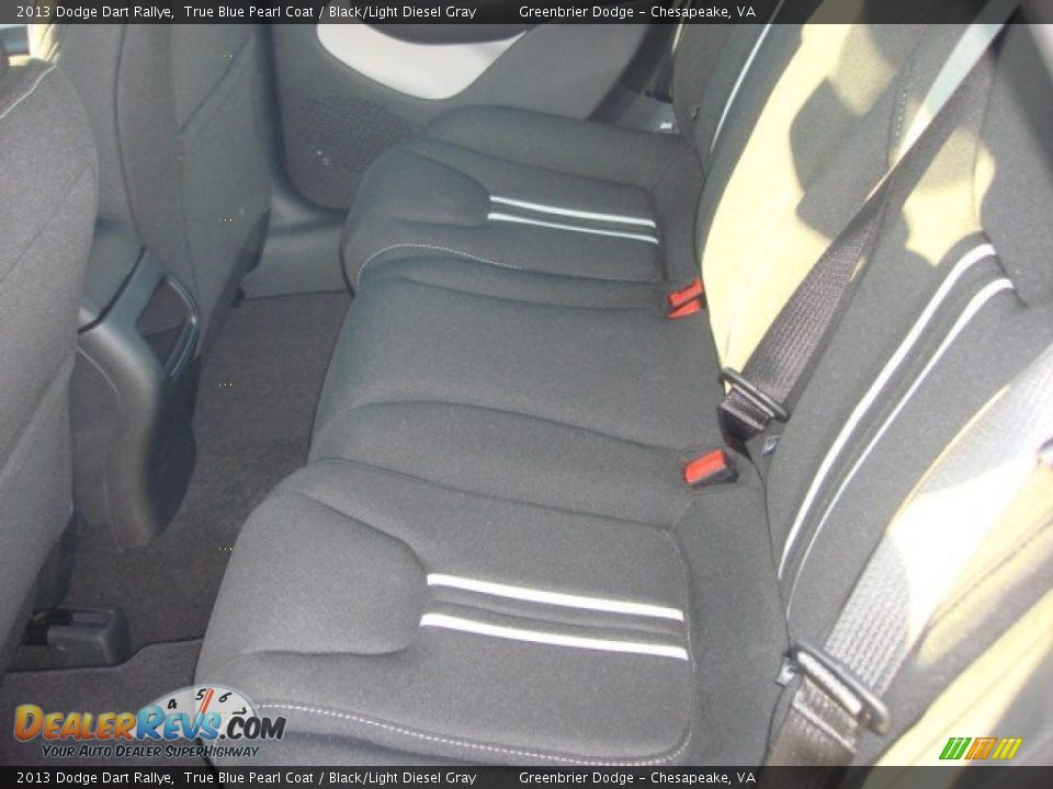 2013 Dodge Dart Rallye True Blue Pearl Coat / Black/Light Diesel Gray Photo #8