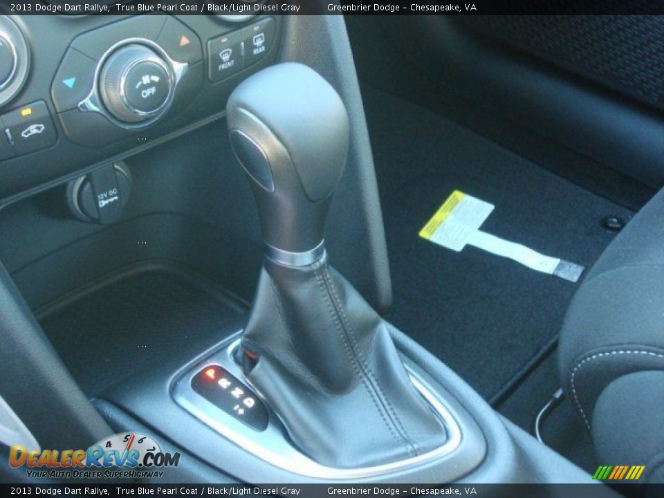 2013 Dodge Dart Rallye True Blue Pearl Coat / Black/Light Diesel Gray Photo #14