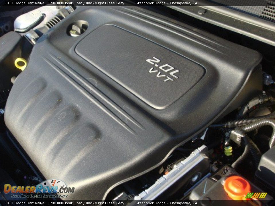 2013 Dodge Dart Rallye True Blue Pearl Coat / Black/Light Diesel Gray Photo #16