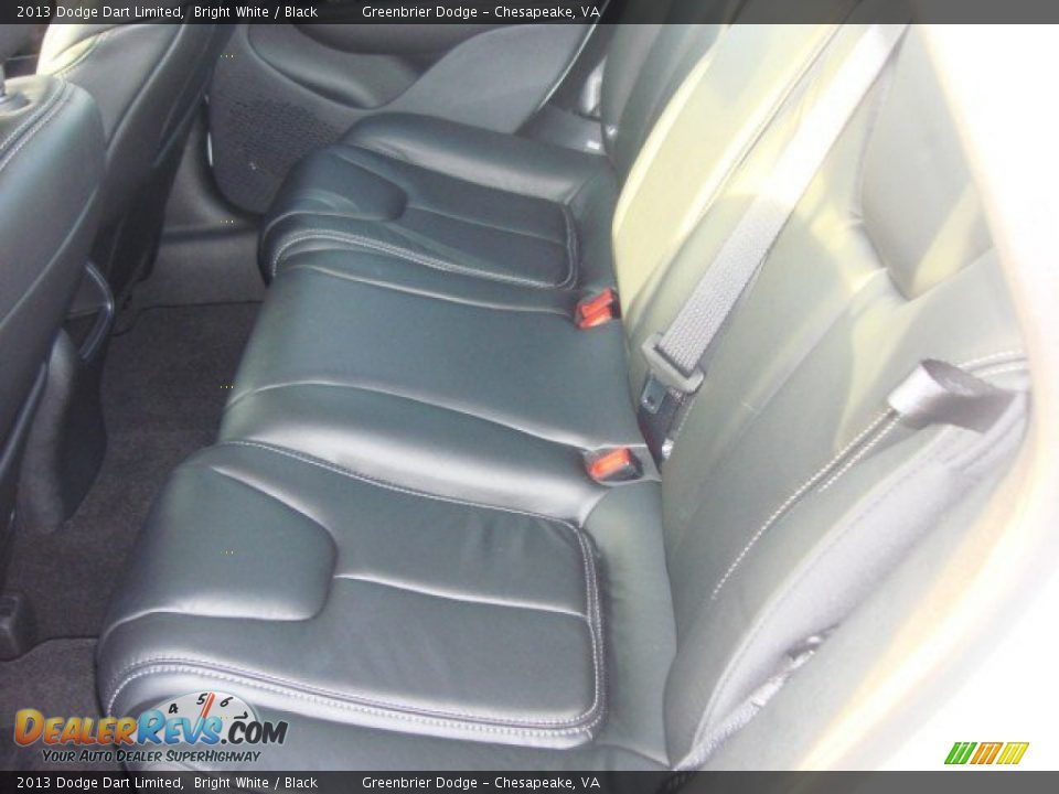2013 Dodge Dart Limited Bright White / Black Photo #9