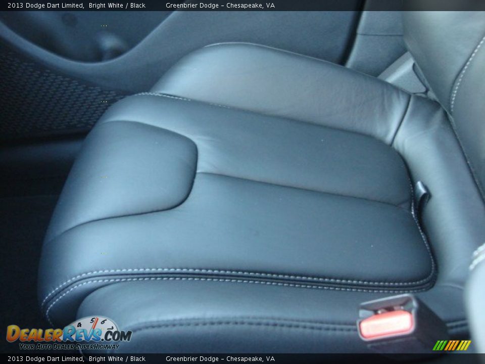 2013 Dodge Dart Limited Bright White / Black Photo #12