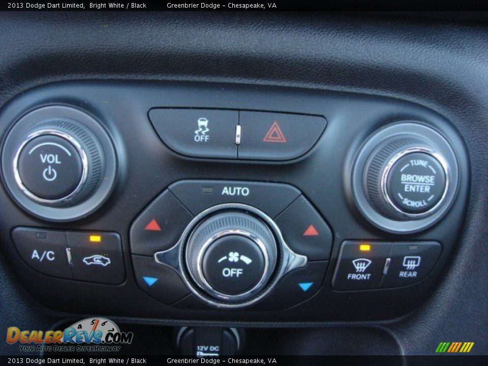 2013 Dodge Dart Limited Bright White / Black Photo #13