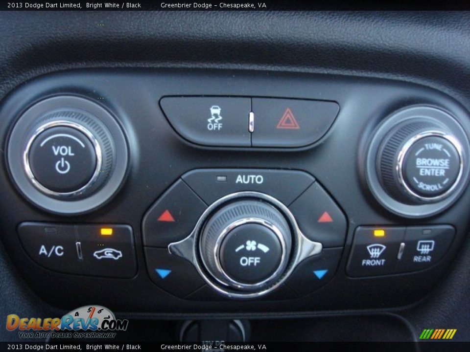 2013 Dodge Dart Limited Bright White / Black Photo #16