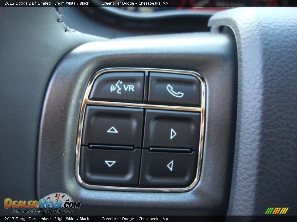 2013 Dodge Dart Limited Bright White / Black Photo #17