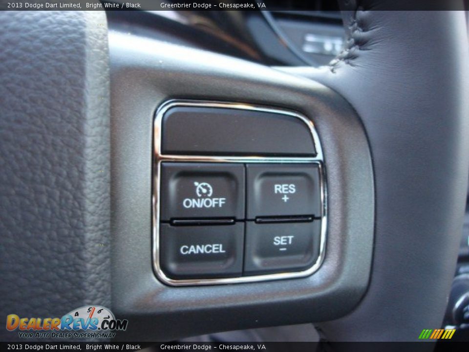 2013 Dodge Dart Limited Bright White / Black Photo #18