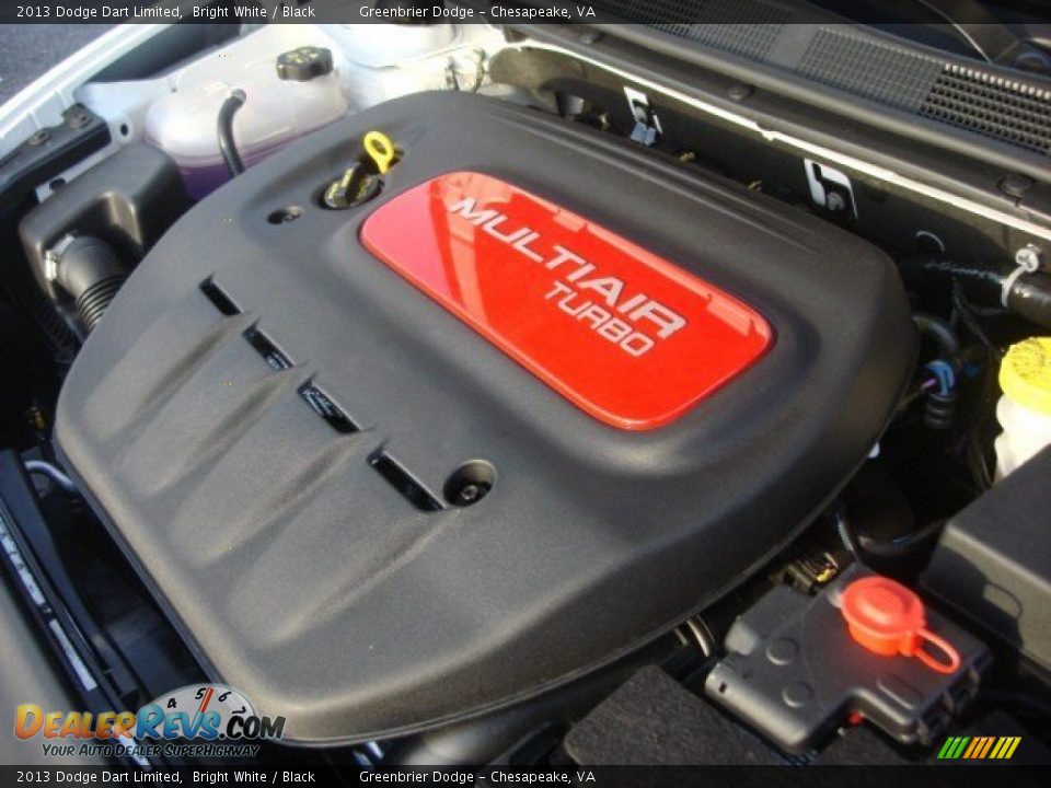 2013 Dodge Dart Limited Bright White / Black Photo #19