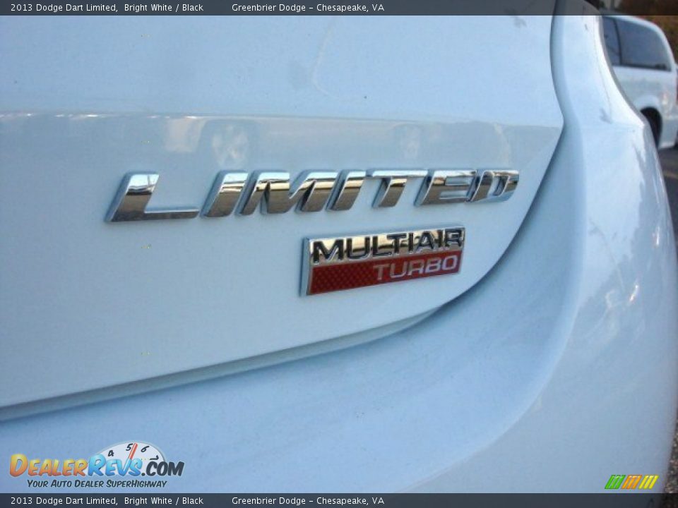 2013 Dodge Dart Limited Bright White / Black Photo #20