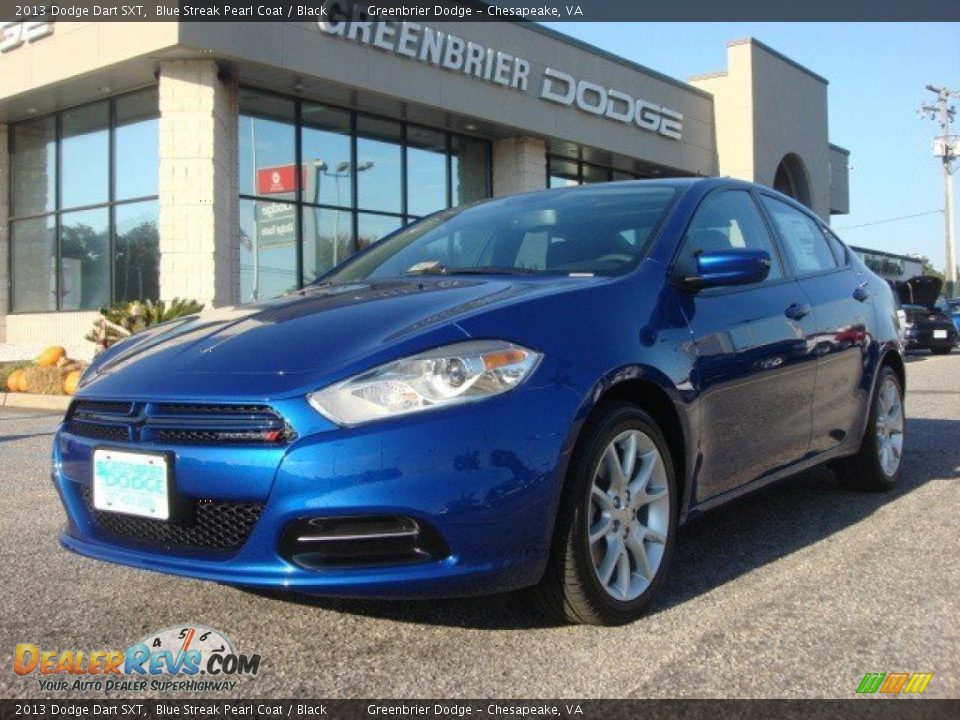 2013 Dodge Dart SXT Blue Streak Pearl Coat / Black Photo #1