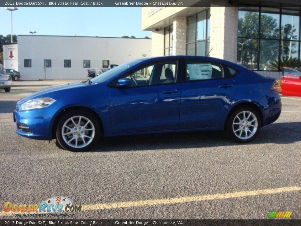 2013 Dodge Dart SXT Blue Streak Pearl Coat / Black Photo #2