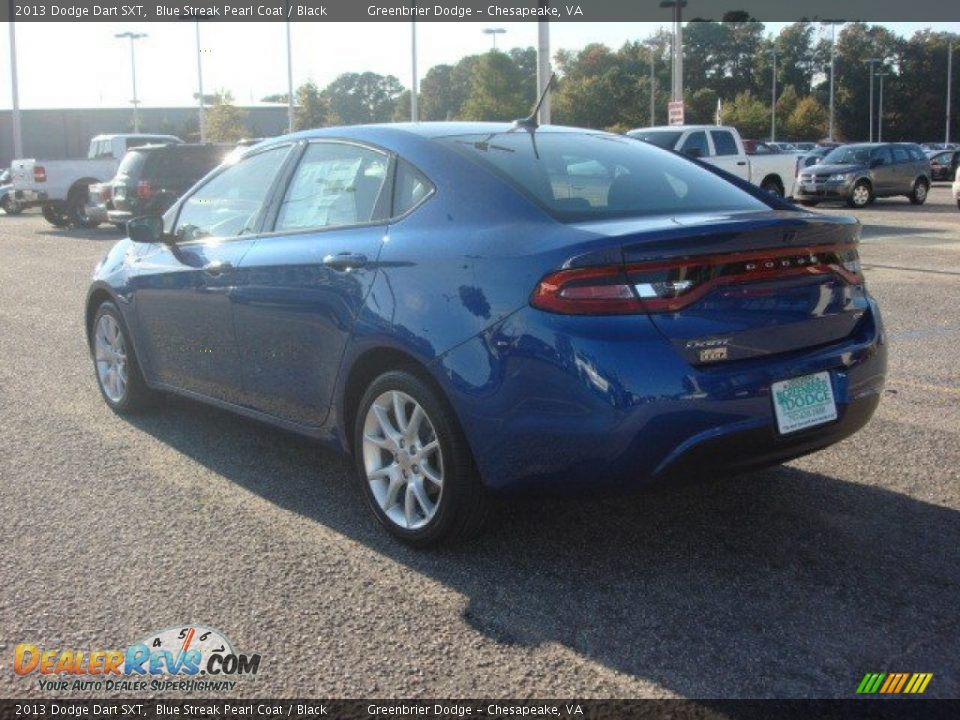 2013 Dodge Dart SXT Blue Streak Pearl Coat / Black Photo #3