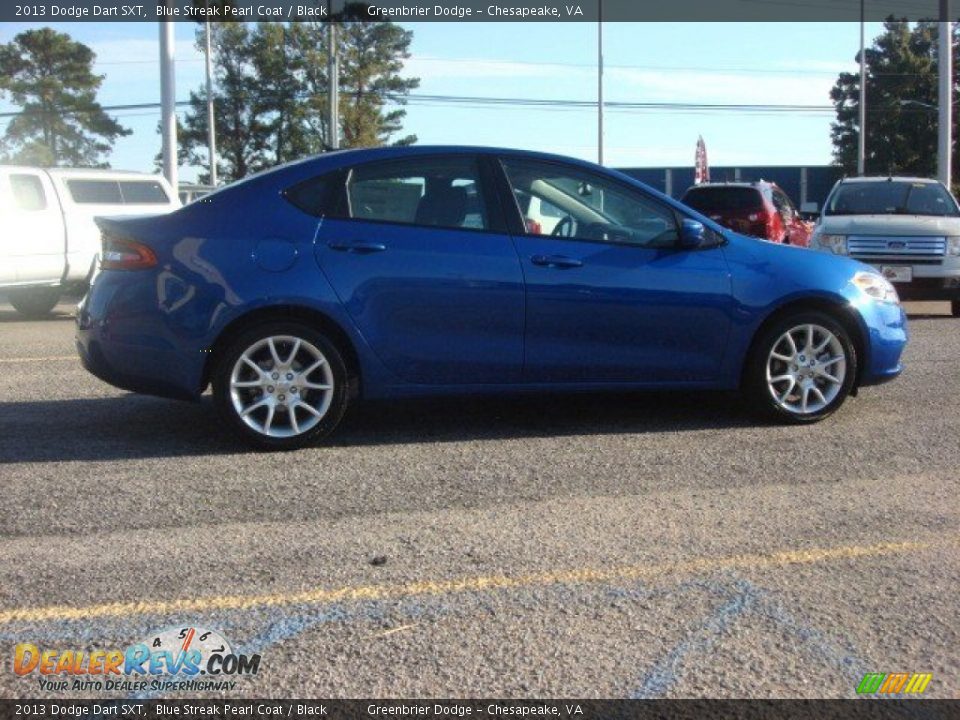 2013 Dodge Dart SXT Blue Streak Pearl Coat / Black Photo #4
