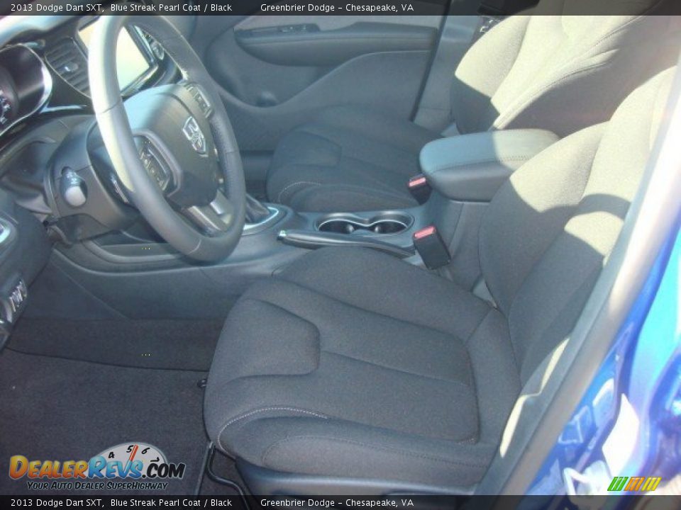 2013 Dodge Dart SXT Blue Streak Pearl Coat / Black Photo #7