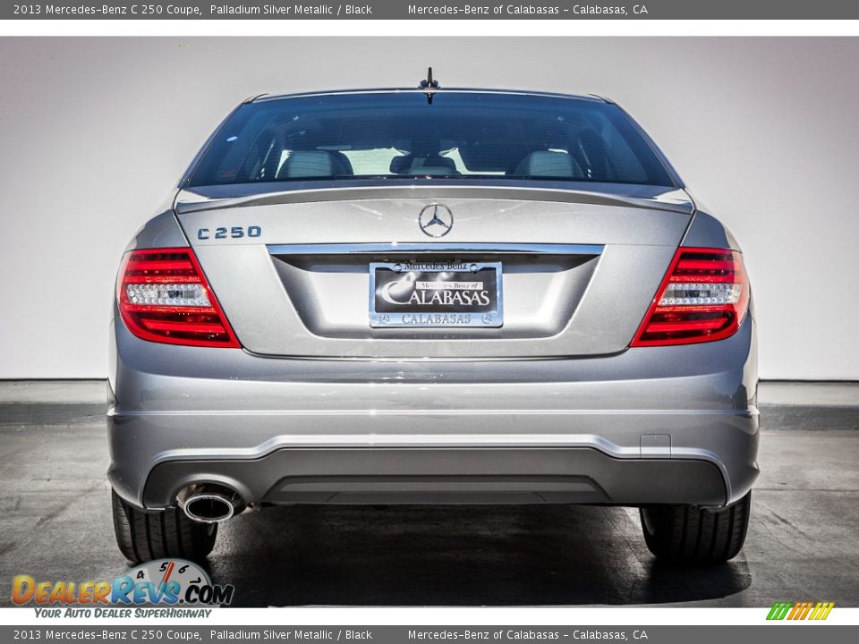 2013 Mercedes-Benz C 250 Coupe Palladium Silver Metallic / Black Photo #3