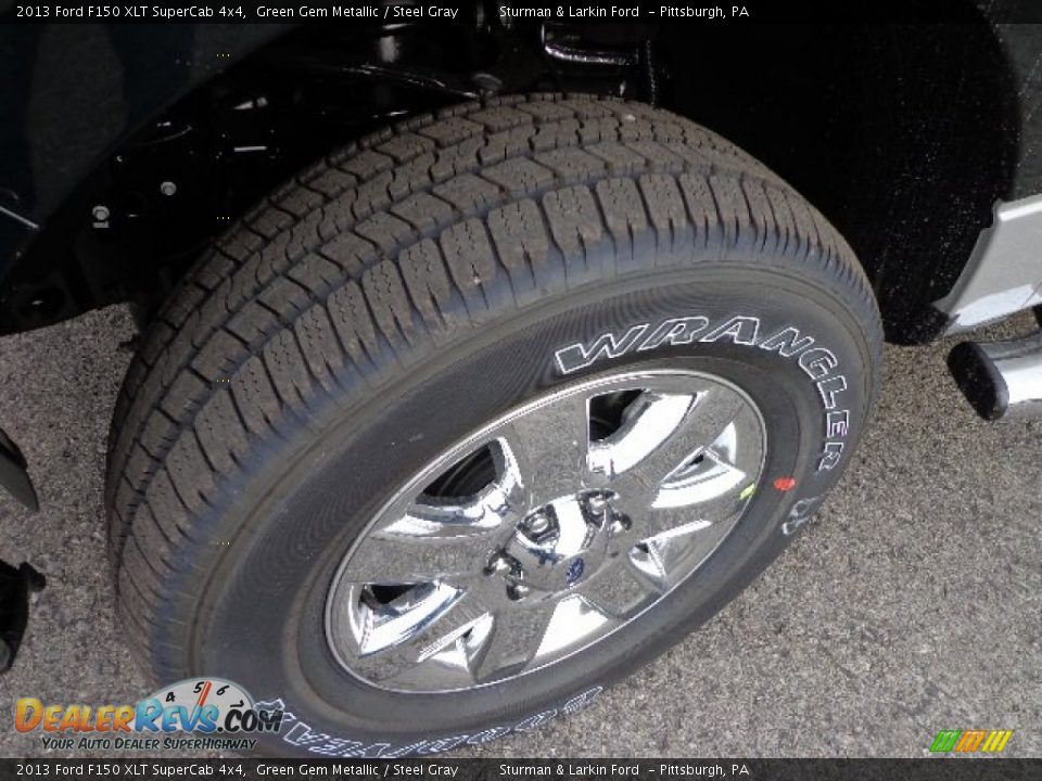 2013 Ford F150 XLT SuperCab 4x4 Green Gem Metallic / Steel Gray Photo #7