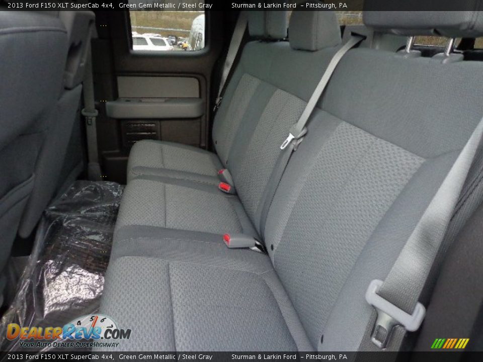 2013 Ford F150 XLT SuperCab 4x4 Green Gem Metallic / Steel Gray Photo #9