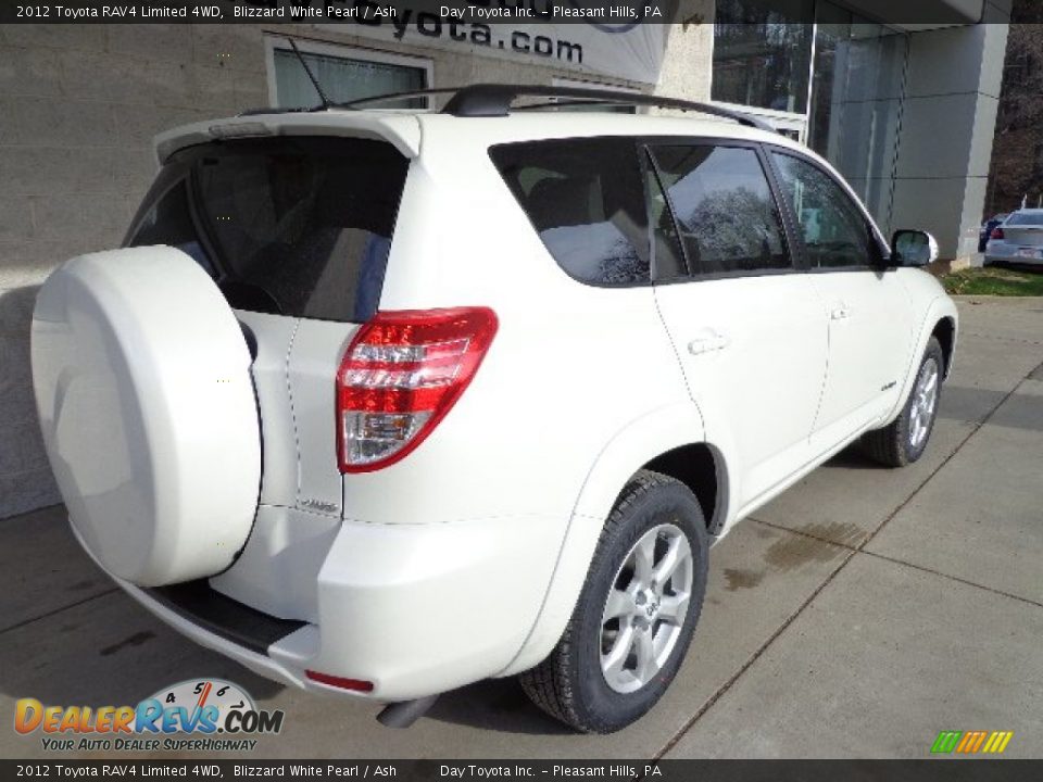 2012 Toyota RAV4 Limited 4WD Blizzard White Pearl / Ash Photo #2