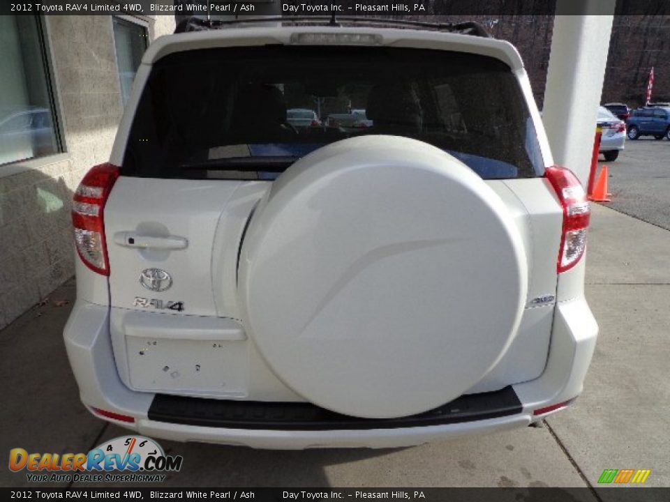 2012 Toyota RAV4 Limited 4WD Blizzard White Pearl / Ash Photo #3