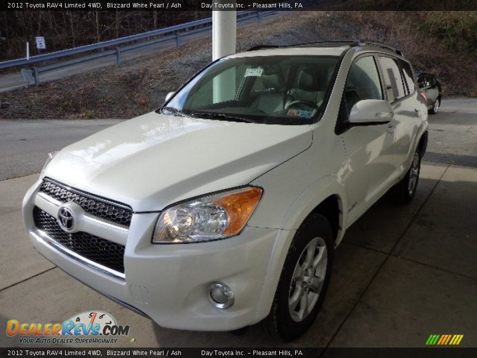 2012 Toyota RAV4 Limited 4WD Blizzard White Pearl / Ash Photo #5