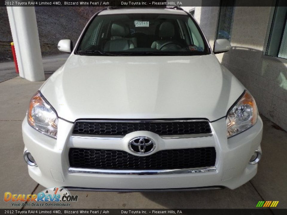 2012 Toyota RAV4 Limited 4WD Blizzard White Pearl / Ash Photo #6