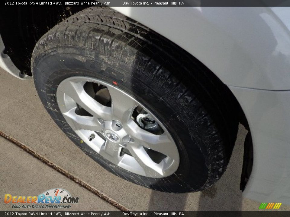 2012 Toyota RAV4 Limited 4WD Blizzard White Pearl / Ash Photo #8