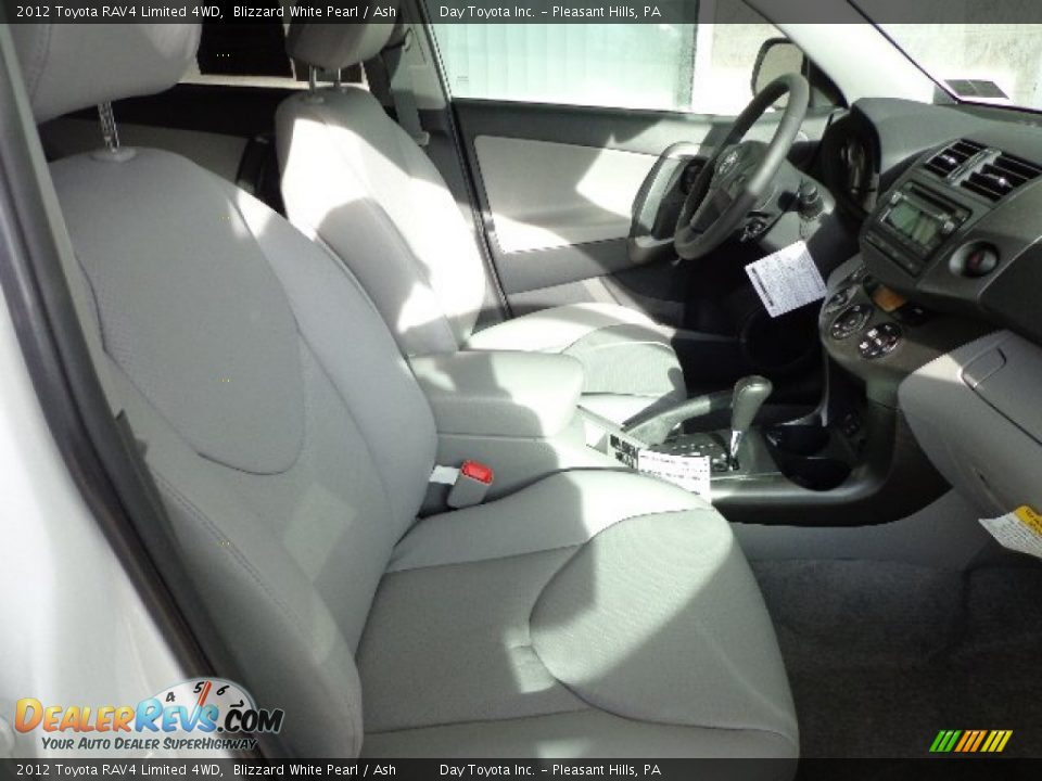 2012 Toyota RAV4 Limited 4WD Blizzard White Pearl / Ash Photo #9