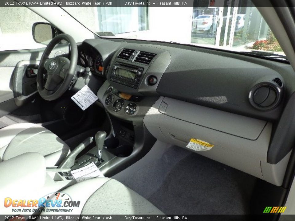 2012 Toyota RAV4 Limited 4WD Blizzard White Pearl / Ash Photo #10