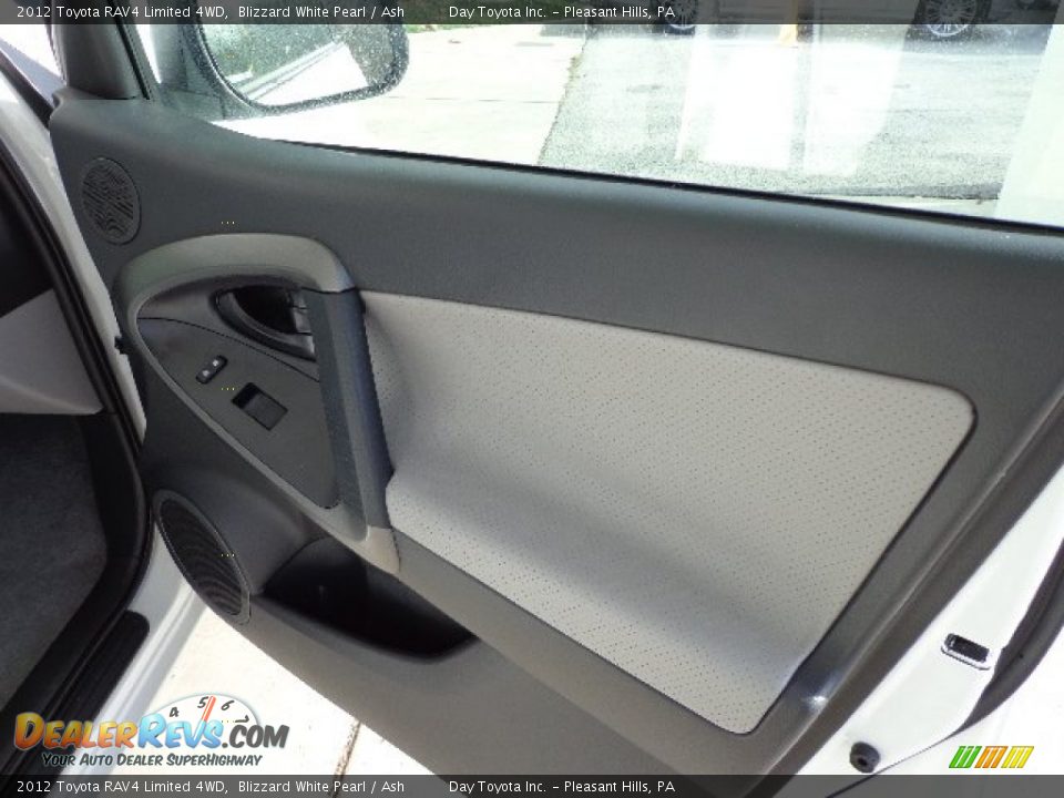 2012 Toyota RAV4 Limited 4WD Blizzard White Pearl / Ash Photo #11