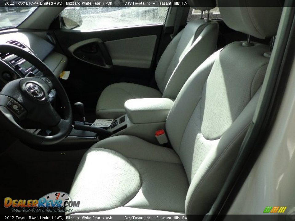 2012 Toyota RAV4 Limited 4WD Blizzard White Pearl / Ash Photo #13