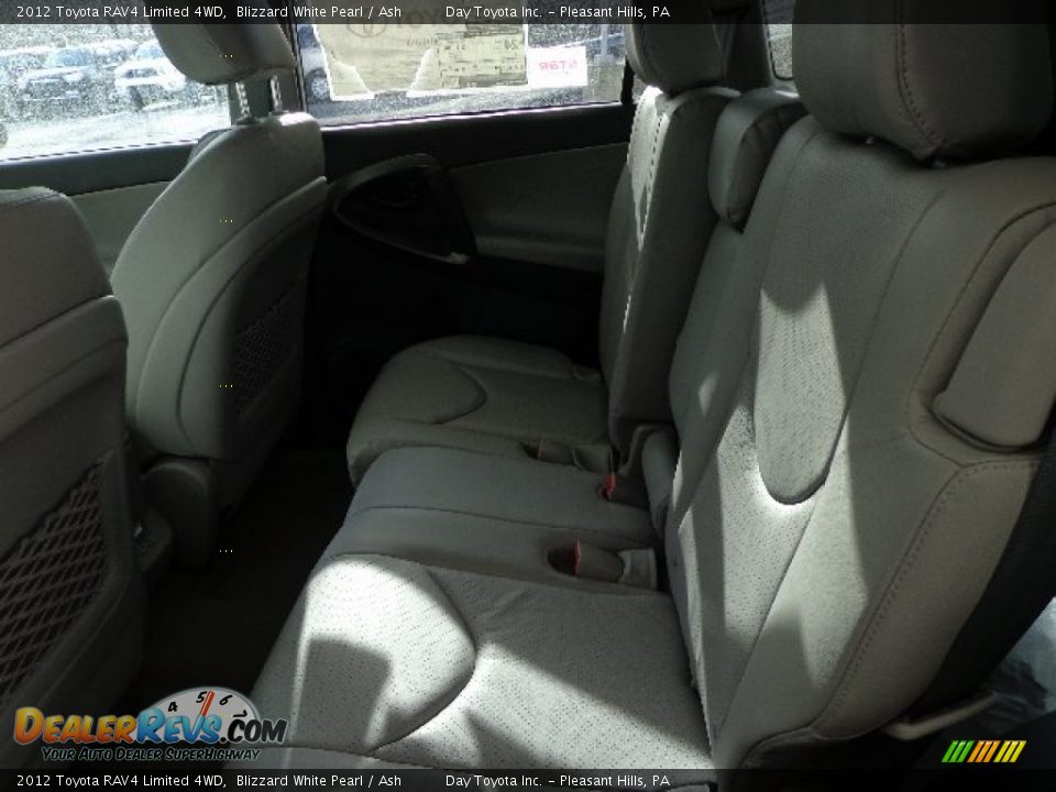 2012 Toyota RAV4 Limited 4WD Blizzard White Pearl / Ash Photo #14
