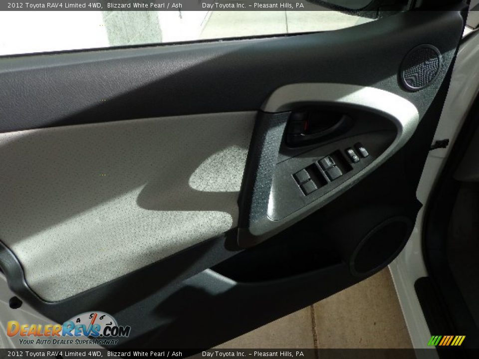2012 Toyota RAV4 Limited 4WD Blizzard White Pearl / Ash Photo #16