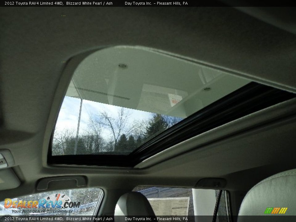 2012 Toyota RAV4 Limited 4WD Blizzard White Pearl / Ash Photo #17