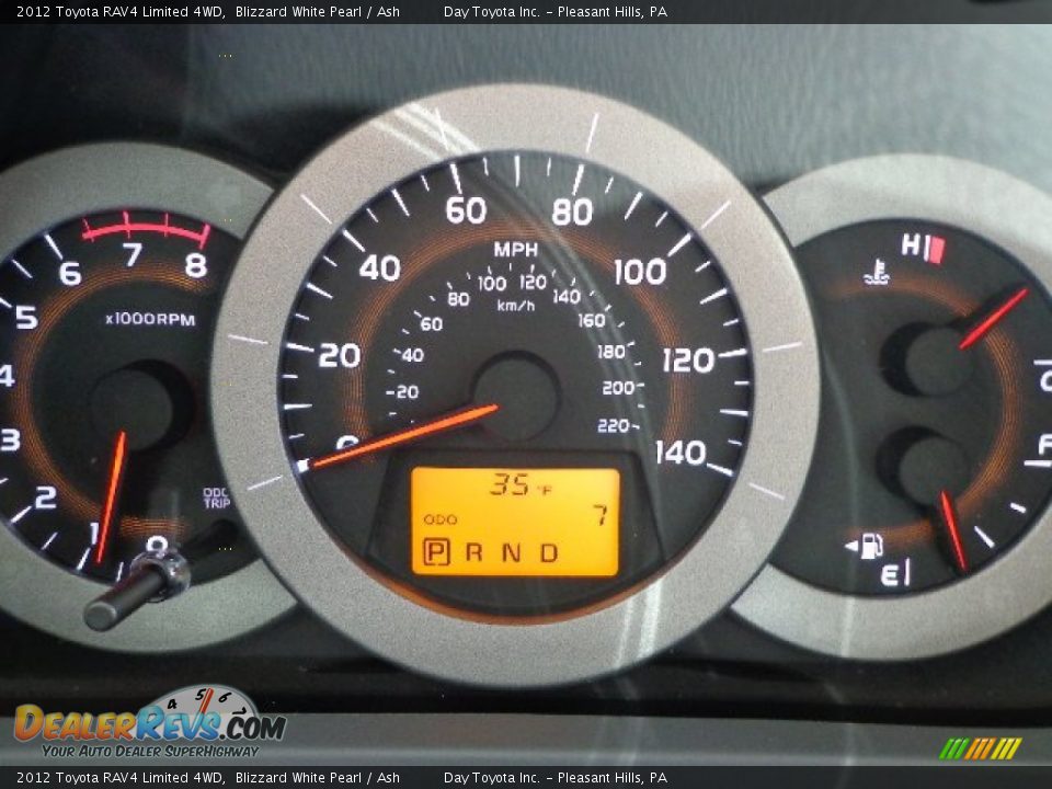 2012 Toyota RAV4 Limited 4WD Blizzard White Pearl / Ash Photo #20